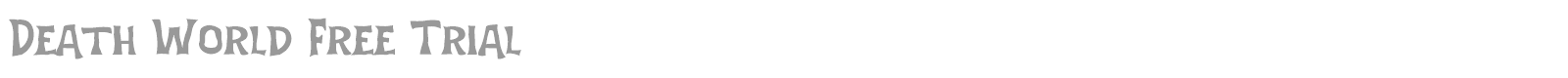 Death World font preview